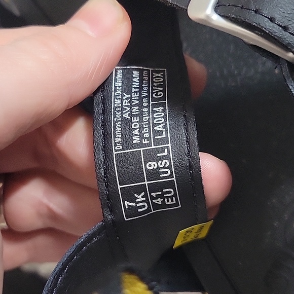 Nwob Dr. Martens Avery Hydro Toe Loop Platform Sandals 9 Black - Picture 7 of 8